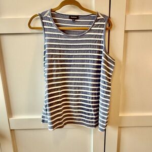 Modcloth Nautical Blue and White Tank Top